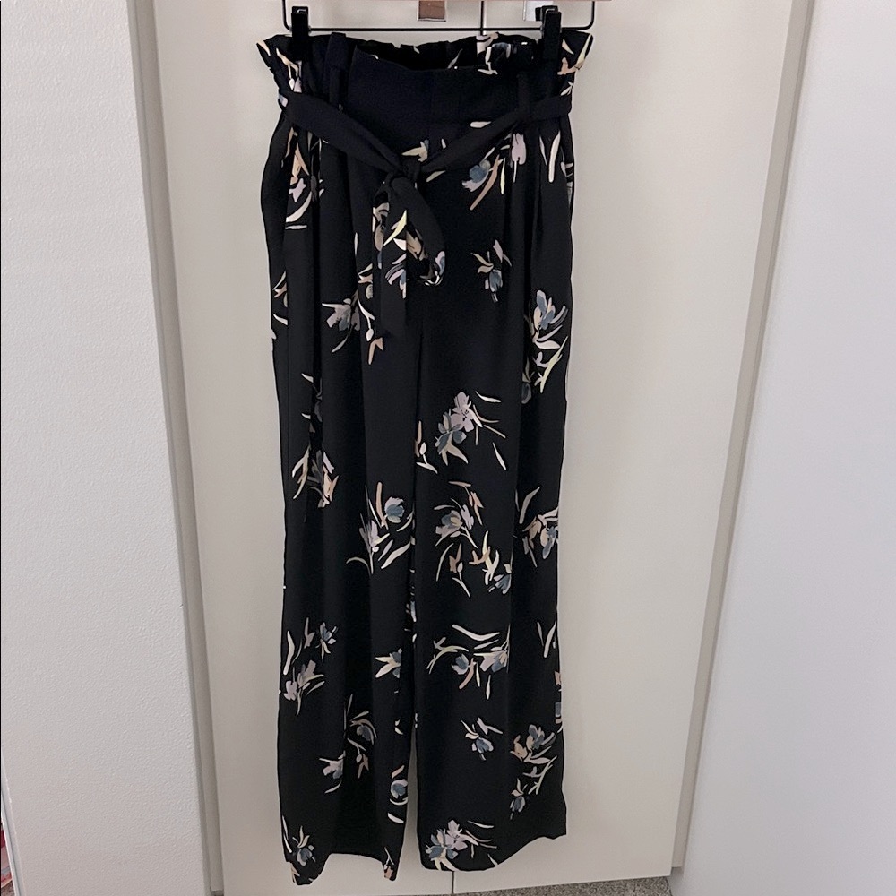 A New Day High-Rise Black Floral Wide-Leg Pants